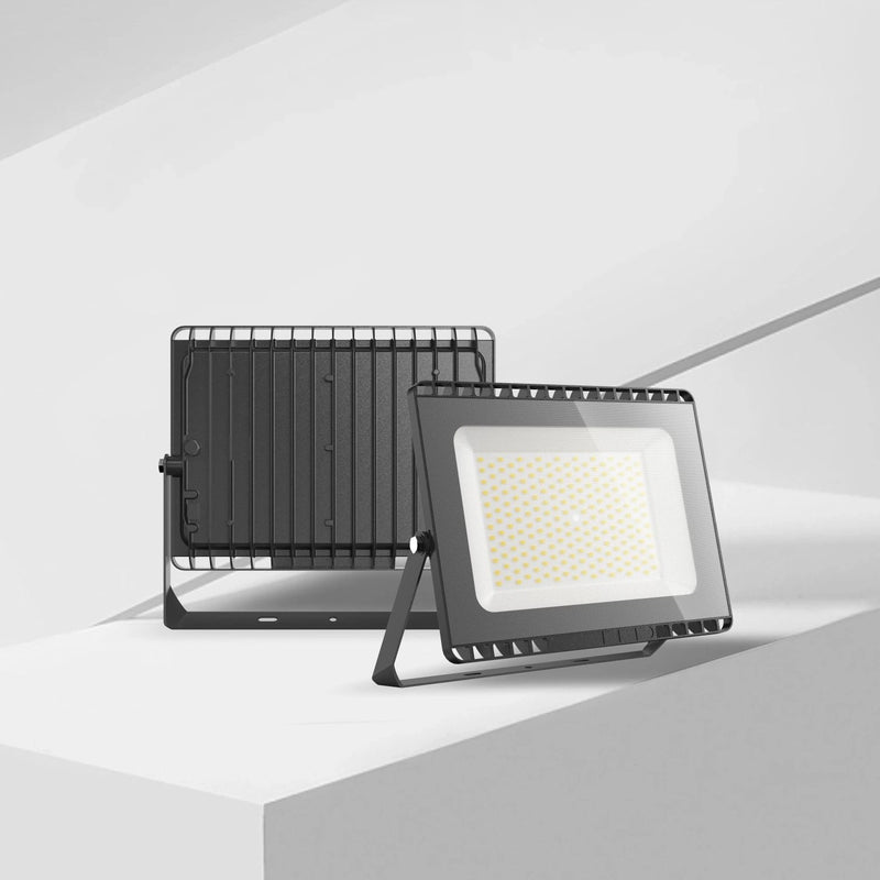 LED flood lights on a white background