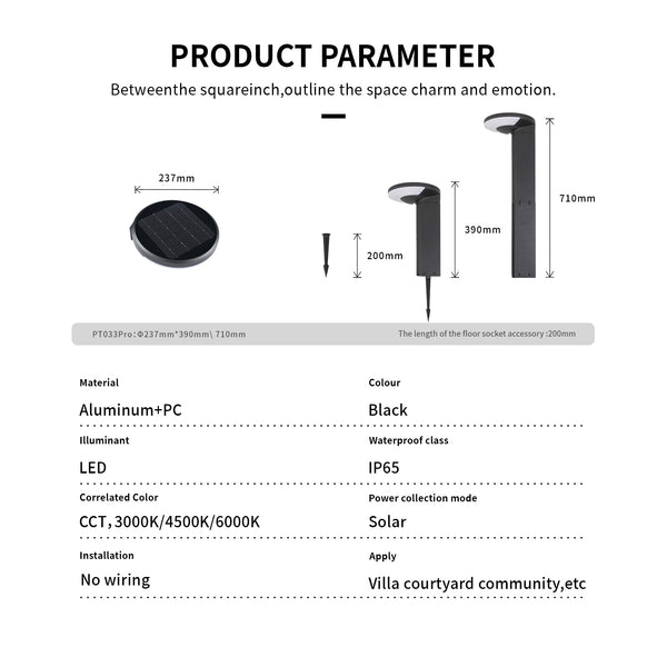 Hassle-free installation with no wiring required, these solar garden lights are designed for quick setup and effortless outdoor lighting.