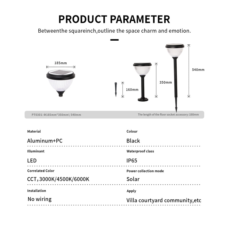 Eco-friendly solar-powered lights with an adjustable design, ensuring sustainable and cost-effective outdoor lighting for gardens and pathways.