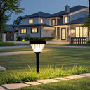 Energy-saving solar yard light with bright LED illumination and zero electricity cost.