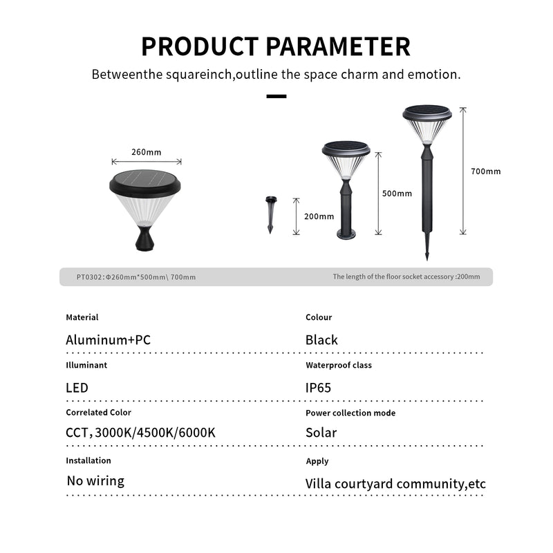 Outway Solar 3-in-1 Garden Light PT0302