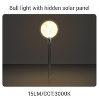 garden ball lights solar
