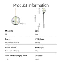 hanging solar ball lights outdoor