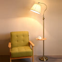 Lampshade with soft light and even color.
