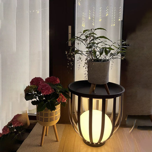 Elegant Birdcage Style Indoor Floor Lamp