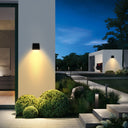 LED waterproof wall lamp with multiple lighting modes. Adjustable brightness for customized lighting.