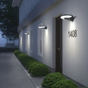 Long-lasting solar wall light, energy-efficient, waterproof, ideal for outdoor use, eco-friendly lighting for gardens, yards, and patios. Perfect for enhancing outdoor spaces.
