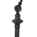 Floor lamp blending modern and traditional styles.