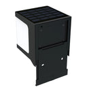 Outdoor garden wall light powered by solar energy, eco-friendly and stylish.