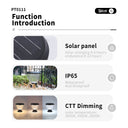 outdoor pillar lights solar​

