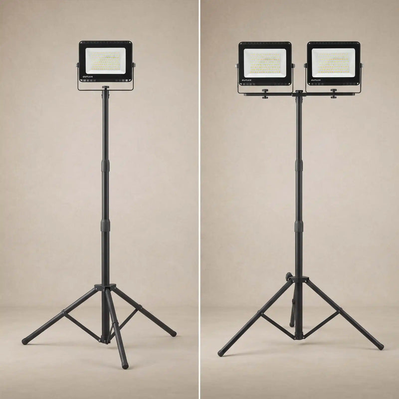 Voro Twin-Head LED Work Light 100W, Tri-Colour