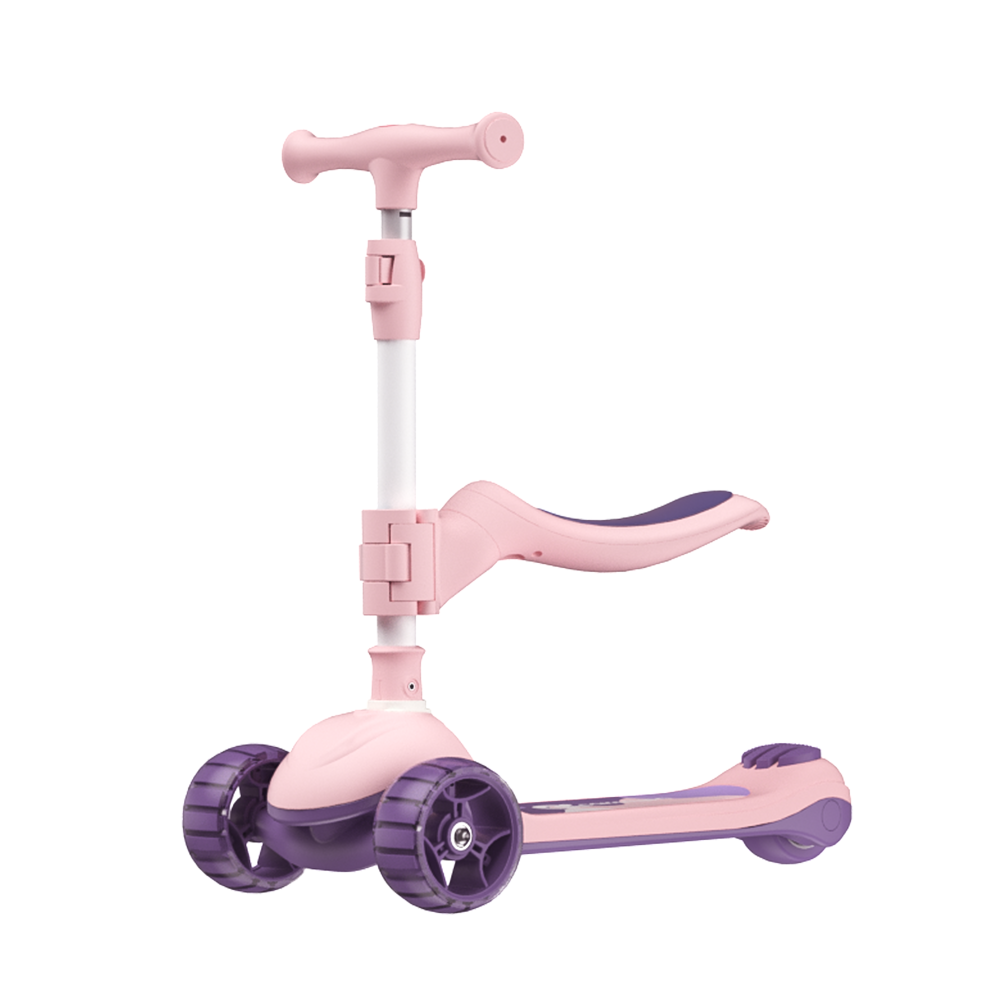 Kids Scooter 2 In 1 Foldable -Pink Ice Cream