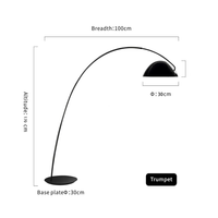 Quiet-operating floor lamp for peaceful home lighting