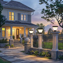 Bright solar garden lamp with energy-efficient LED and automatic dusk-to-dawn operation.