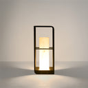 Sleek solar garden lamp offering modern design and automatic night illumination.
