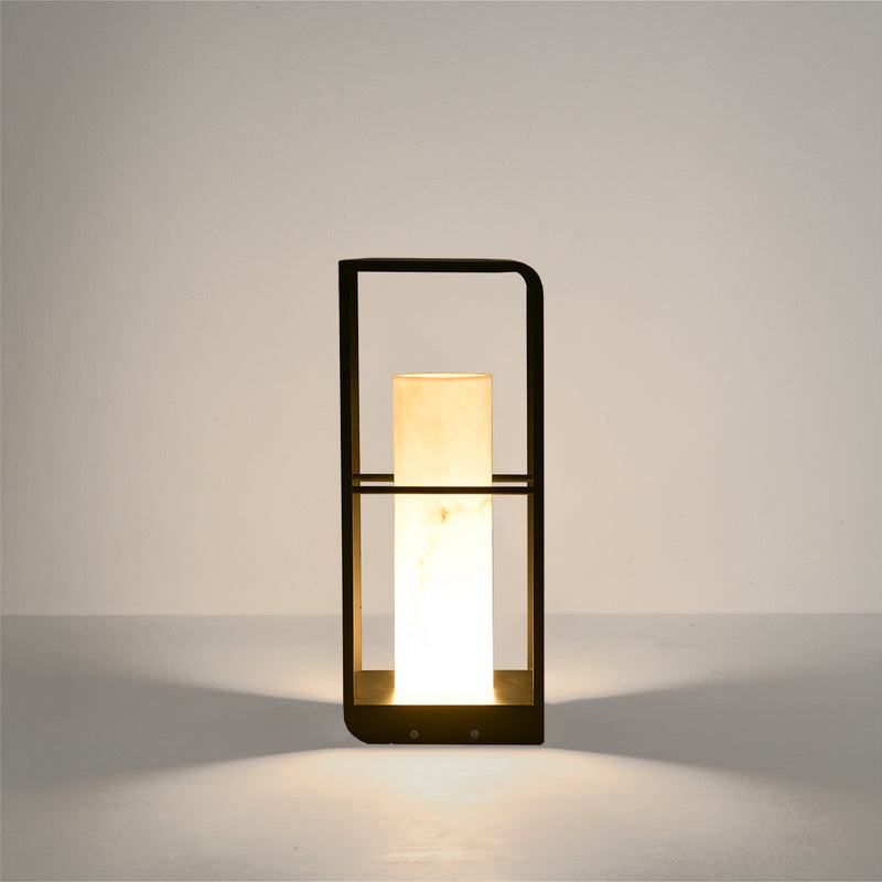 Sleek solar garden lamp offering modern design and automatic night illumination.