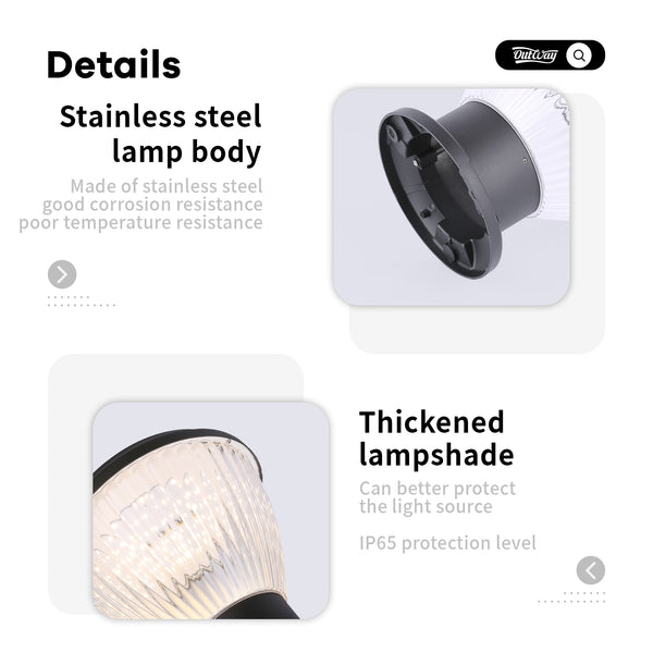 Solar landscape lighting with a modern design, perfect for gardens and patios.