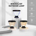 Durable solar pillar light with waterproof design, perfect for outdoor use.