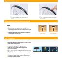 Solar post light for outdoor use, designed to withstand harsh weather conditions.
