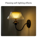 Bright solar-powered wall lamp for patios & gardens