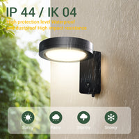 solar motion sensor wall light