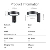 solar power sensor wall light​

