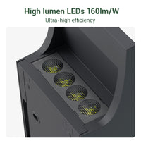 solar powered up and down wall lights