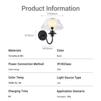 solar wall light outdoor waterproof