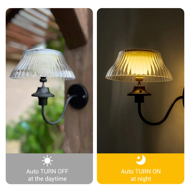 solar wall lights outdoor waterproof