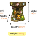 Solar Tree Stump Stool A003  | Garden Seat & Light | 2-in-1 Solar Stool