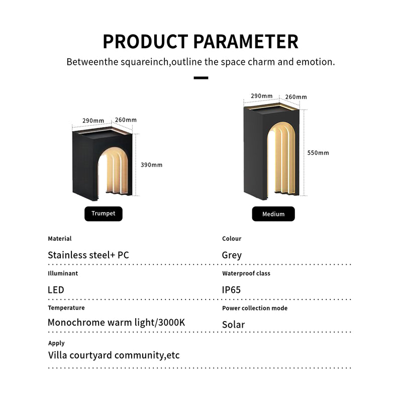 Rust-resistant stainless steel frame ideal for outdoor weather.
