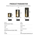 Sustainable outdoor solar lamp combining design, durability, and zero energy cost.