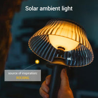 Waterproof solar-powered light for outdoor pathways and lawns