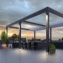 Durable waterproof solar wall-mounted light, ideal for patios and balconies.