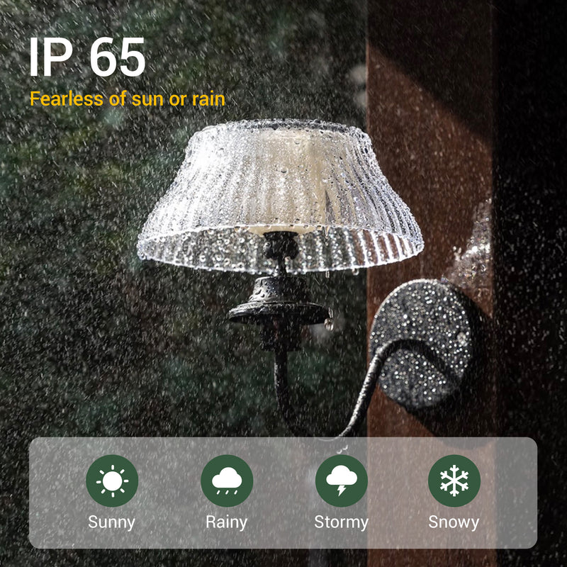 Waterproof Nova solar wall light for outdoor use