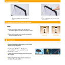 Weatherproof solar patio light, resistant to rain, wind, and extreme temperatures.